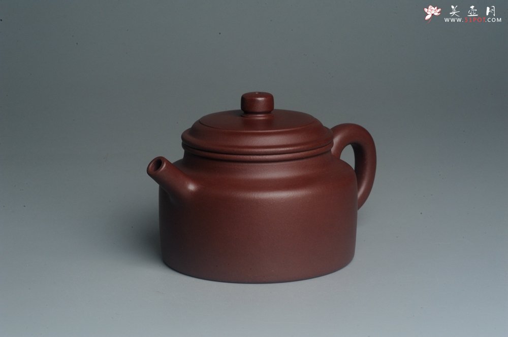 紫砂壶图片：油润黄龙山4号深井红皮龙 全手工德中壶 做工特好 - 美壶网