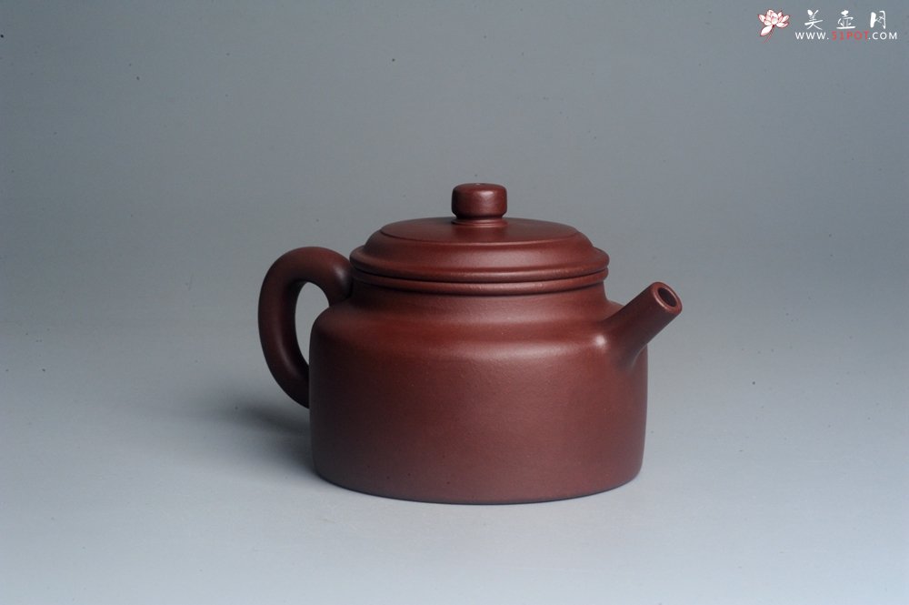 紫砂壶图片：油润黄龙山4号深井红皮龙 全手工德中壶 做工特好 - 美壶网