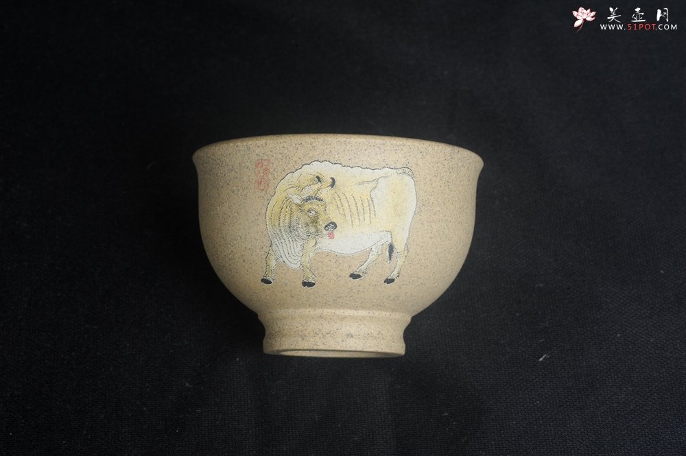 紫砂壶图片：美杯特惠 高温本山段泥 精致牛气哄哄主人杯 高性价比 - 美壶网