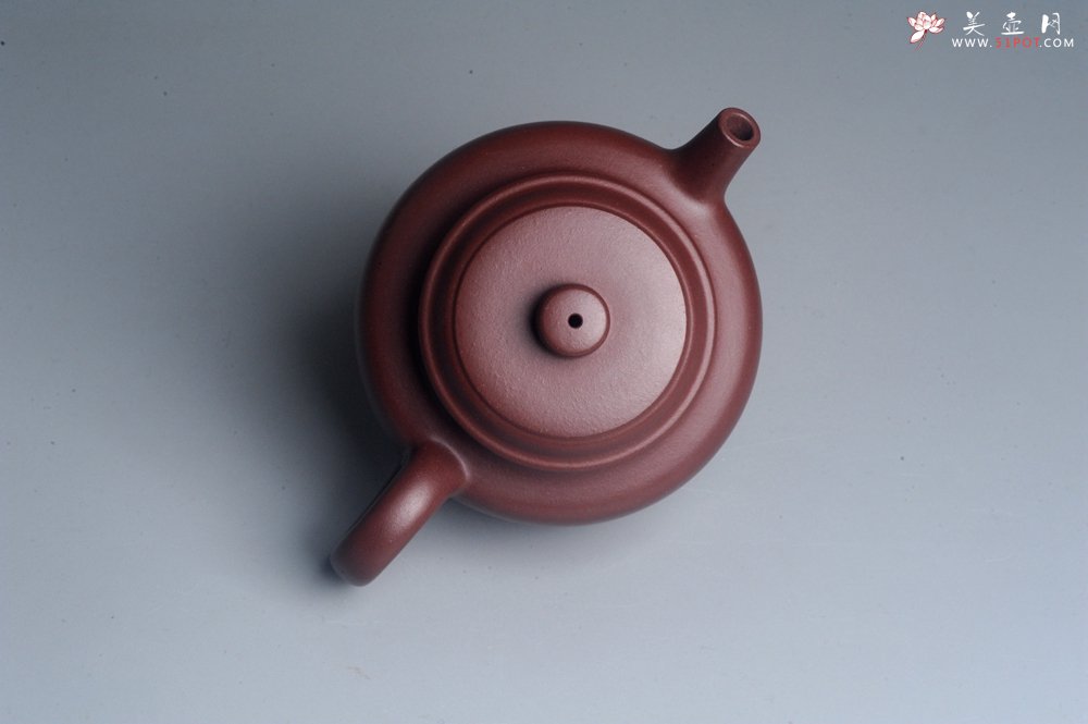紫砂壶图片：油润黄龙山4号深井红皮龙 全手工德中壶 做工特好 - 美壶网