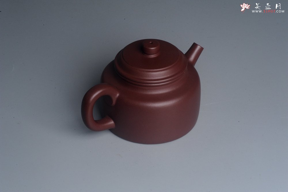 紫砂壶图片：油润黄龙山4号深井红皮龙 全手工德中壶 做工特好 - 美壶网