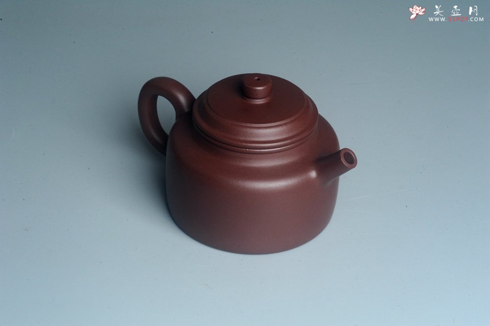 紫砂壶图片：油润黄龙山4号深井红皮龙 全手工德中壶 做工特好 - 美壶网