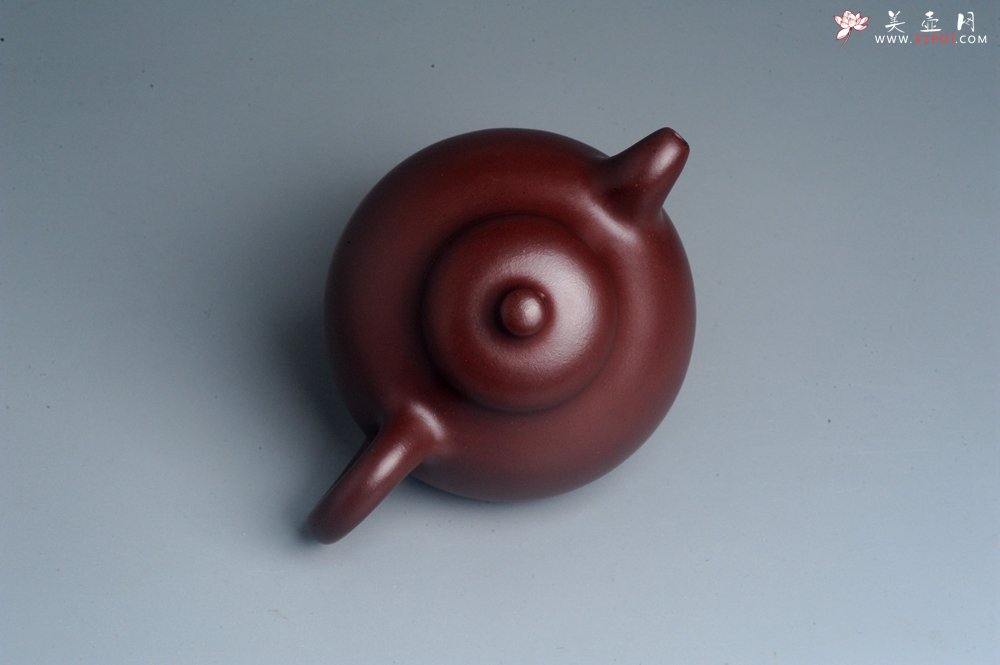 紫砂壶图片：潜力股周小培老师 4号井深井红皮龙 超精致全手工三足乳鼎茶壶 - 美壶网