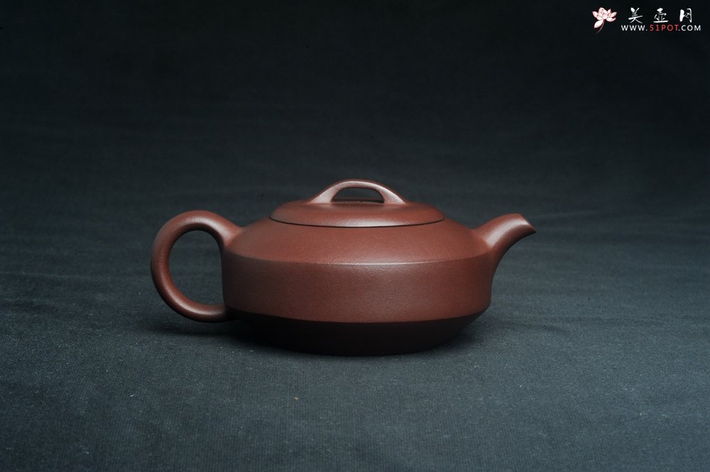 紫砂壶图片：美壶特惠 油润老紫泥汉君壶 茶人醉爱 - 美壶网