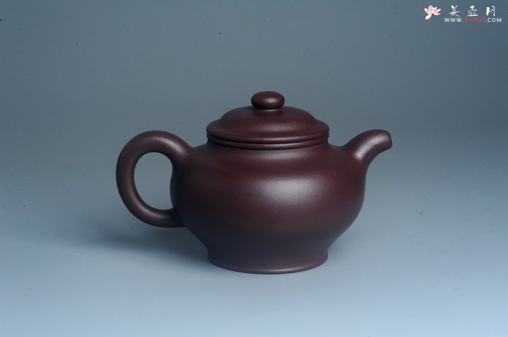 紫砂壶图片：潜力股周小培老师 油润紫泥全手工大亨掇只壶 深得老味 - 美壶网