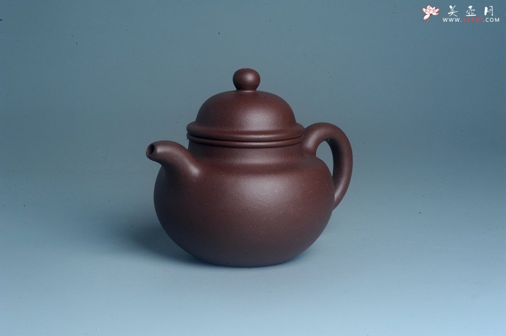 紫砂壶图片：油润底曹青 全手工寿珍掇球 深得老味 做工灰常好 请君细品 作品说话 - 美壶网