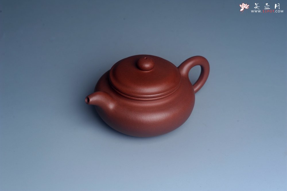 紫砂壶图片：油润底曹青 全手工寿珍仿古 深得老味 做工特好 - 美壶网