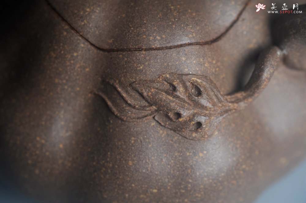 紫砂壶图片：美壶特惠 优质青降坡泥精致卡盖全手工仿生小南瓜 - 美壶网