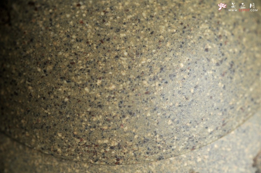 紫砂壶图片：实力派工艺师周斌 极品芝麻段泥 全手工茄瓜壶 装饰墨梅特文气 - 美壶网