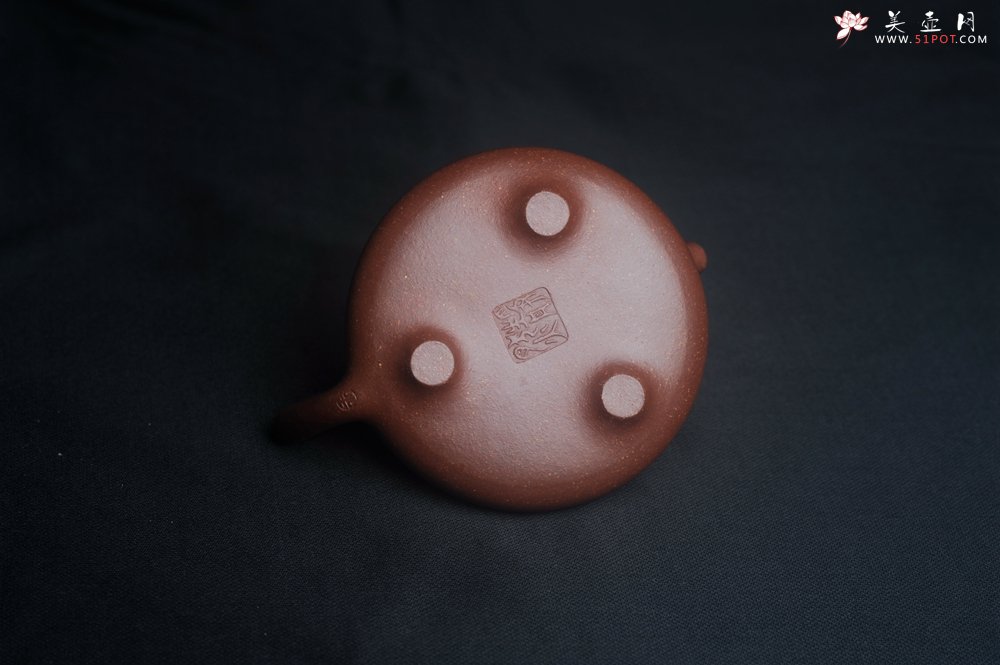 紫砂壶图片：美壶特惠 高温降坡泥精致小子冶石瓢 装饰通转梅花 特文气 - 美壶网