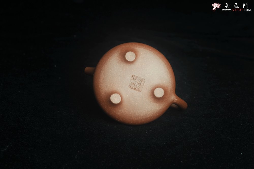 紫砂壶图片：美壶特惠 高温降坡泥精致小子冶石瓢 装饰鱼乐图 特文气 - 美壶网