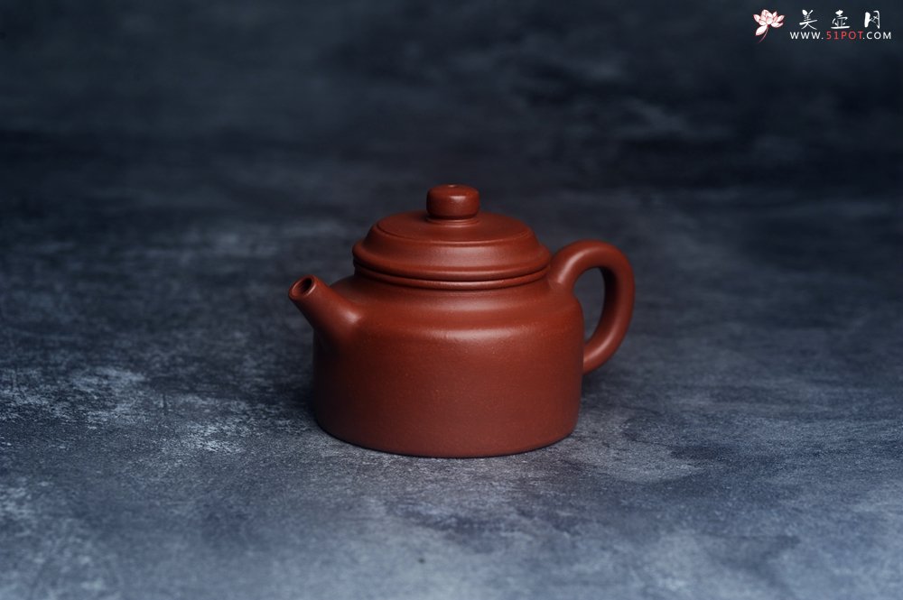 紫砂壶图片：油润老清水泥全手工小品德中壶 特实用文气 - 美壶网
