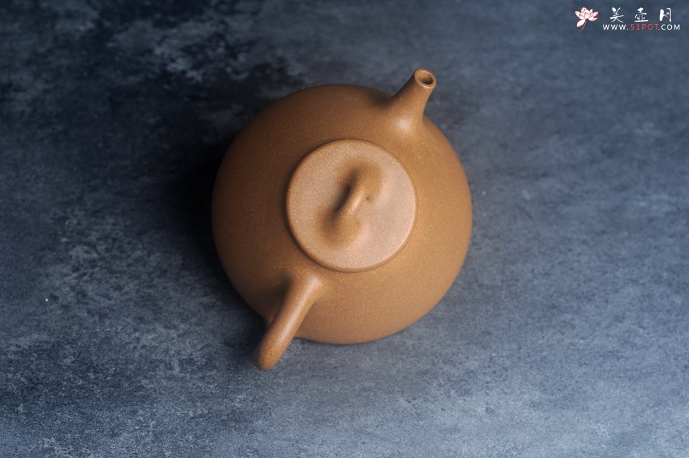 紫砂壶图片：美壶特惠 特好老黄段泥精致子冶石瓢壶 - 美壶网