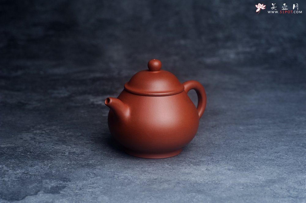 紫砂壶图片：美壶特惠 全手工优质黄龙山红泥刹凹成型单片拍打潘壶 - 美壶网