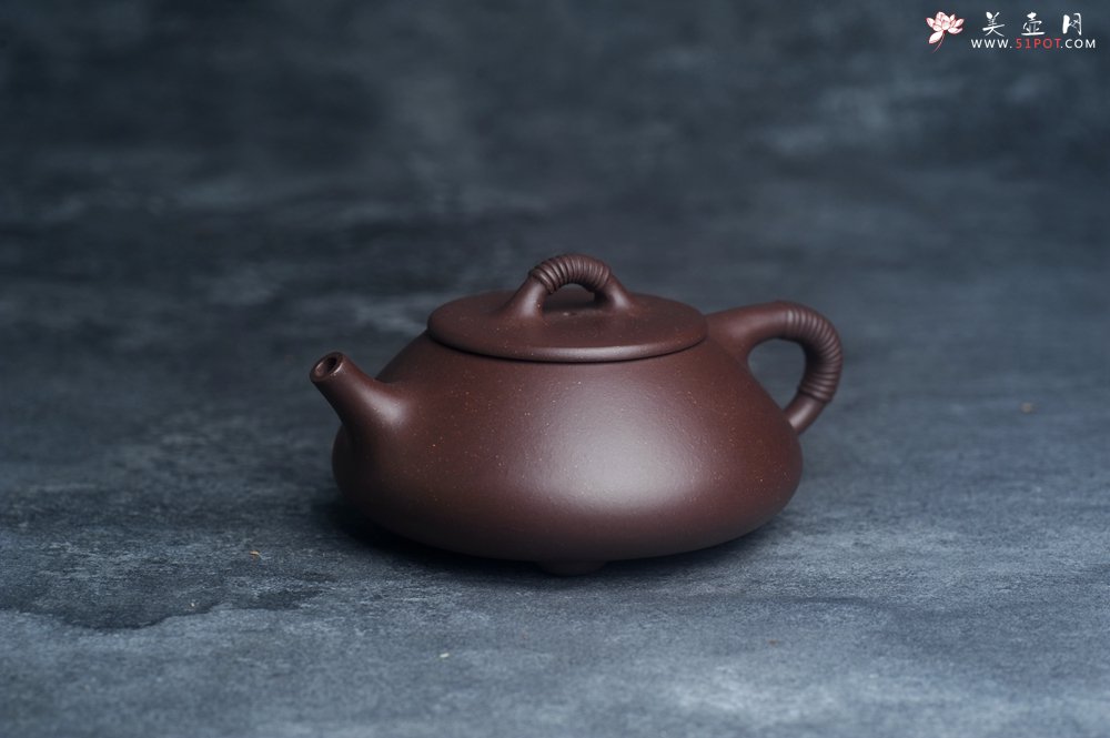 紫砂壶图片：美壶年底特惠 精致优质紫泥线瓢壶 - 美壶网