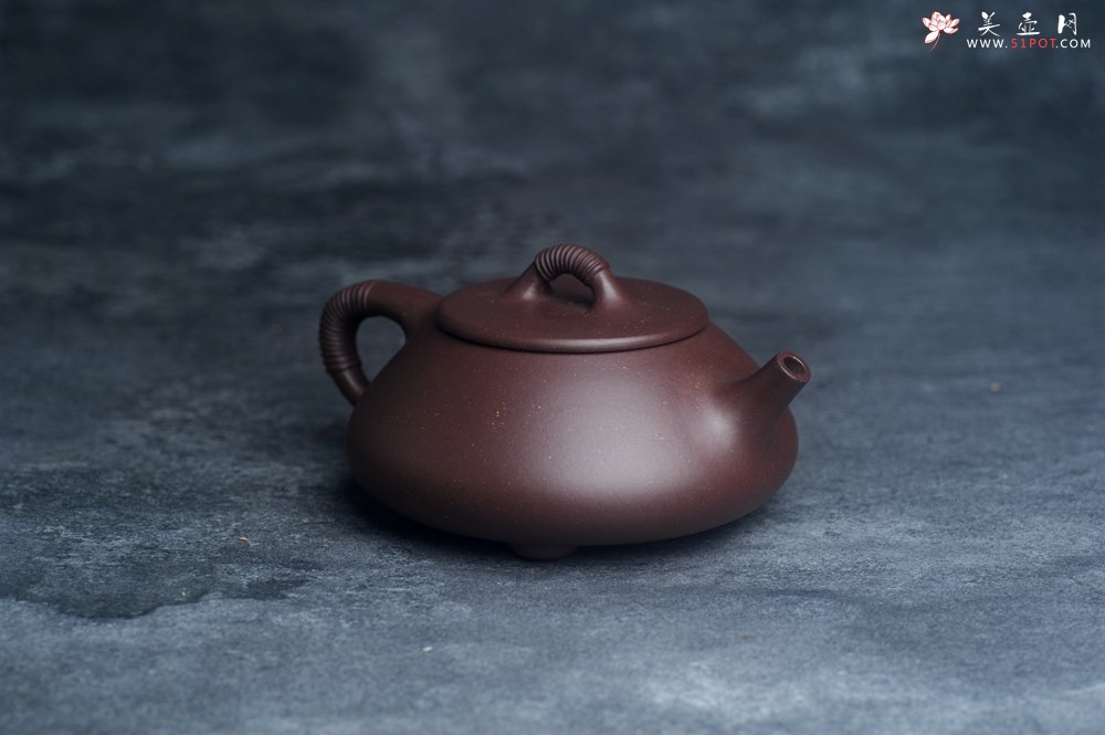 紫砂壶图片：美壶年底特惠 精致优质紫泥线瓢壶 - 美壶网