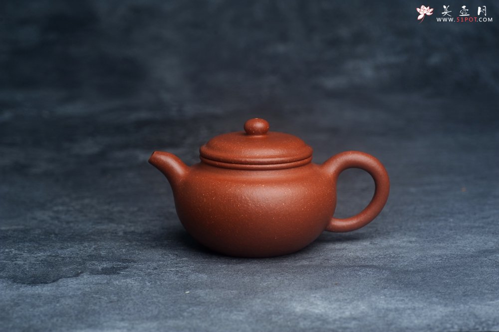 紫砂壶图片：油润降坡泥 超精致全手工仿古壶 气韵流畅 - 美壶网