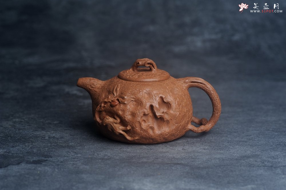 紫砂壶图片：潜力股董静老师精品全手金猴献寿供春壶 - 美壶网