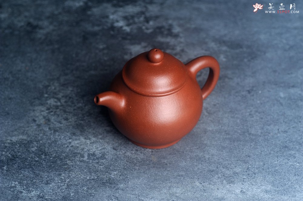 紫砂壶图片：美壶特惠 全手工优质红降坡泥刹凹成型单片拍打潘壶 - 美壶网