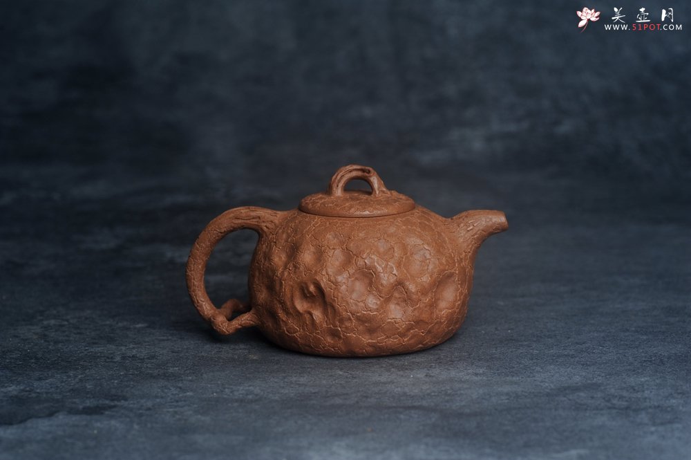 紫砂壶图片：潜力股董静老师精品全手金猴献寿供春壶 - 美壶网