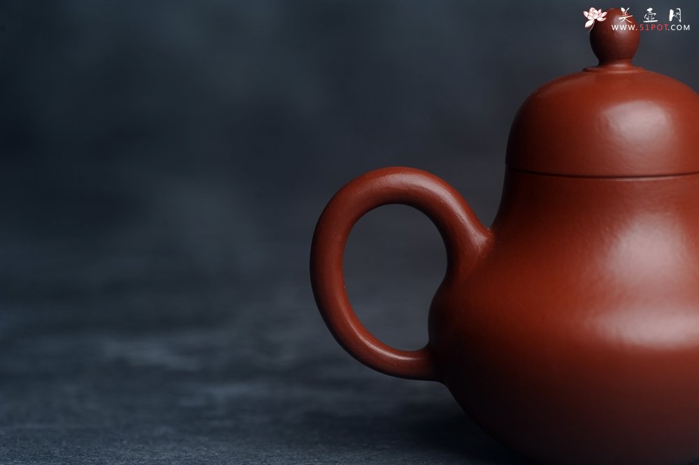 紫砂壶图片：美壶特惠紫砂壶摹古孟臣款朱泥小思亭茶壶 工夫小品中式茶具100cc - 美壶网