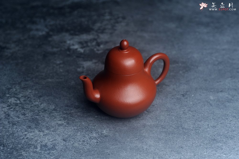 紫砂壶图片：美壶特惠紫砂壶摹古孟臣款朱泥小思亭茶壶 工夫小品中式茶具100cc - 美壶网