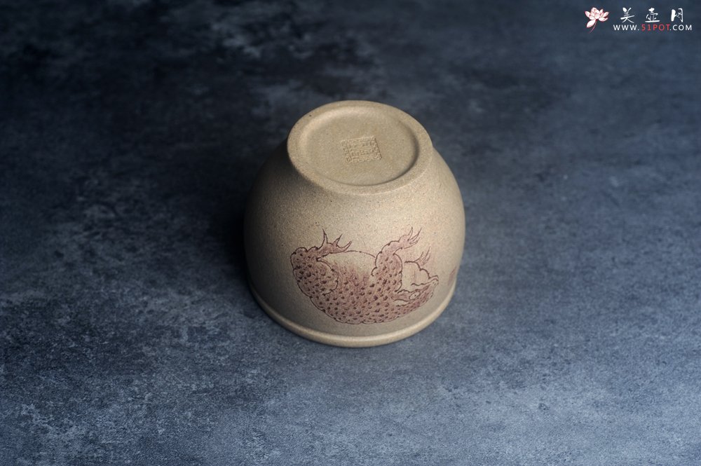 紫砂壶图片：美杯特惠 优质老段泥主人杯 金蟾杯 招财杯 - 美壶网