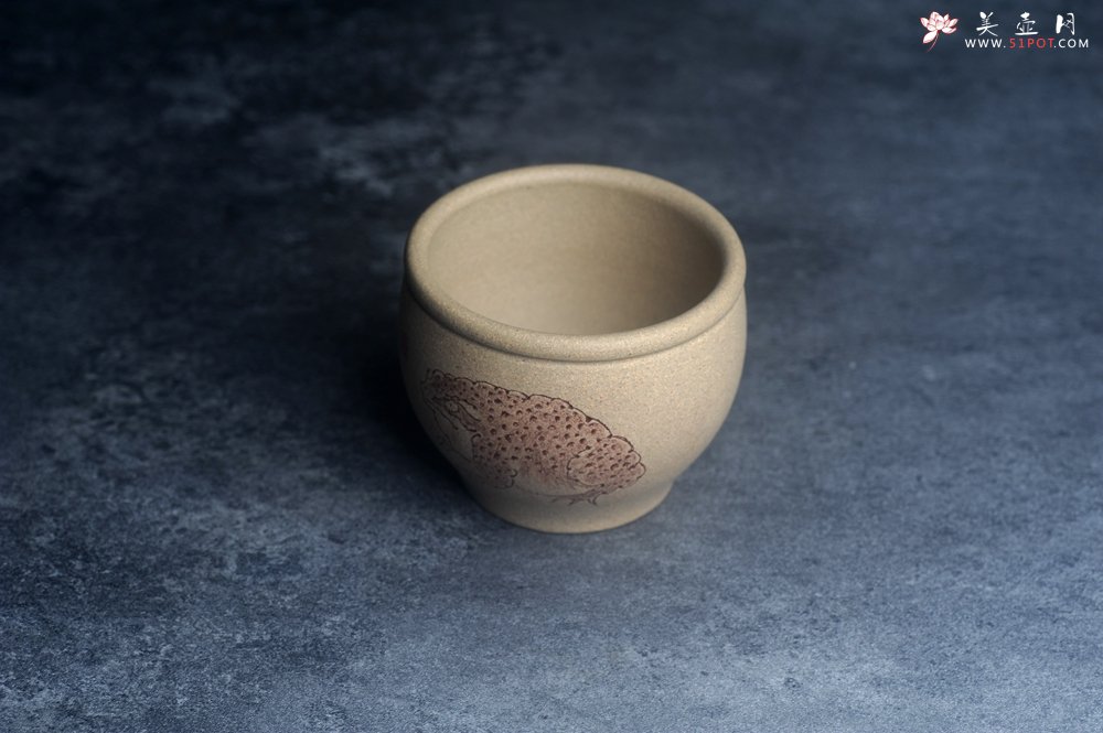 紫砂壶图片：美杯特惠 优质老段泥主人杯 金蟾杯 招财杯 - 美壶网