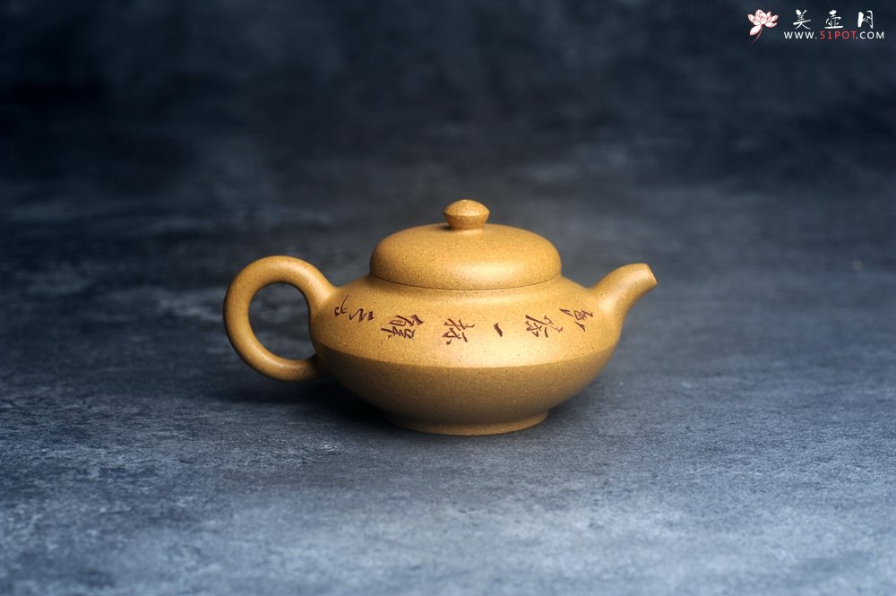 紫砂壶图片：美壶特惠 优质段泥合欢壶 特文气 - 美壶网
