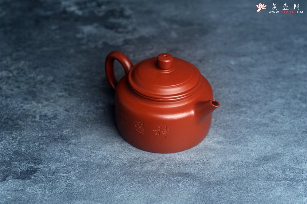 紫砂壶图片：美壶特惠 优质小品朱泥德中 装饰人物 特文气 - 美壶网