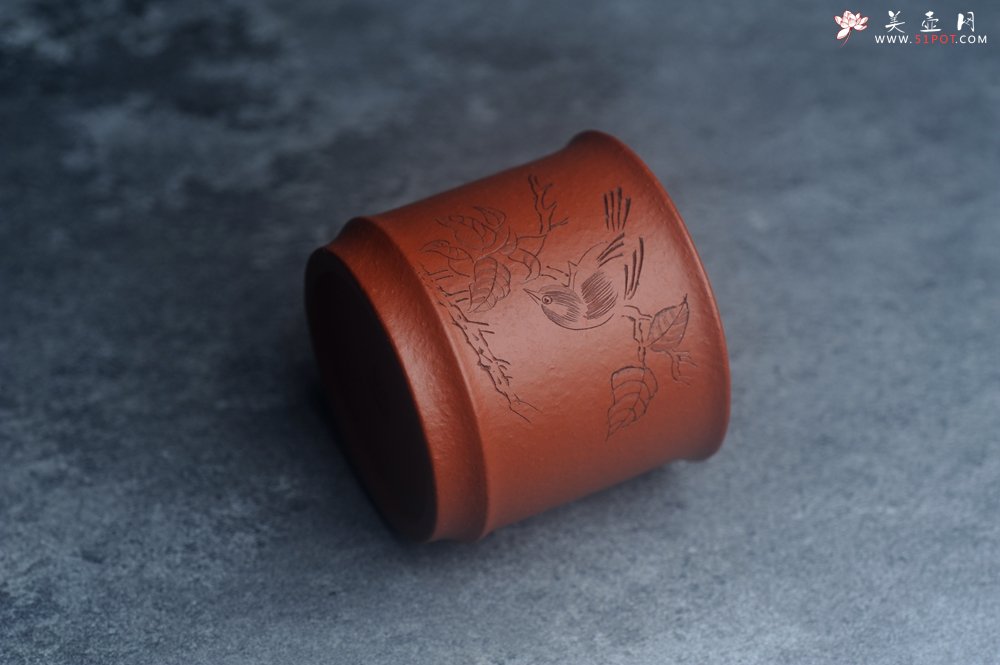 紫砂壶图片：美杯特惠 优质朱泥精致清趣杯 主人杯 装饰文雅 - 美壶网