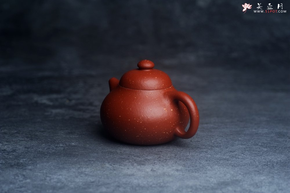 紫砂壶图片：美壶特惠 优质赵庄红泥铺砂小品文旦壶 茶人醉爱 - 美壶网