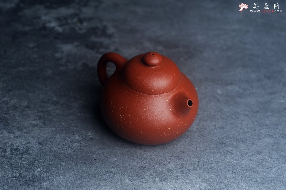 紫砂壶图片：美壶特惠 优质赵庄红泥铺砂小品文旦壶 茶人醉爱 - 美壶网
