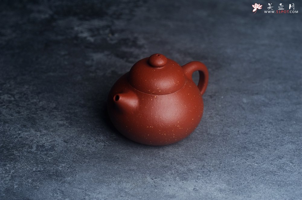 紫砂壶图片：美壶特惠 优质赵庄红泥铺砂小品文旦壶 茶人醉爱 - 美壶网