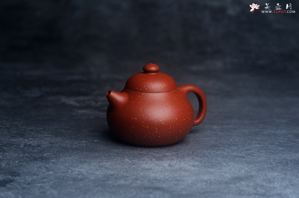 紫砂壶图片：美壶特惠 优质赵庄红泥铺砂小品文旦壶 茶人醉爱 - 美壶网