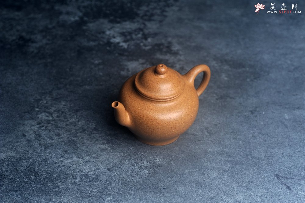 紫砂壶图片：美壶特惠 油润五彩段泥莲子宫灯壶 - 美壶网