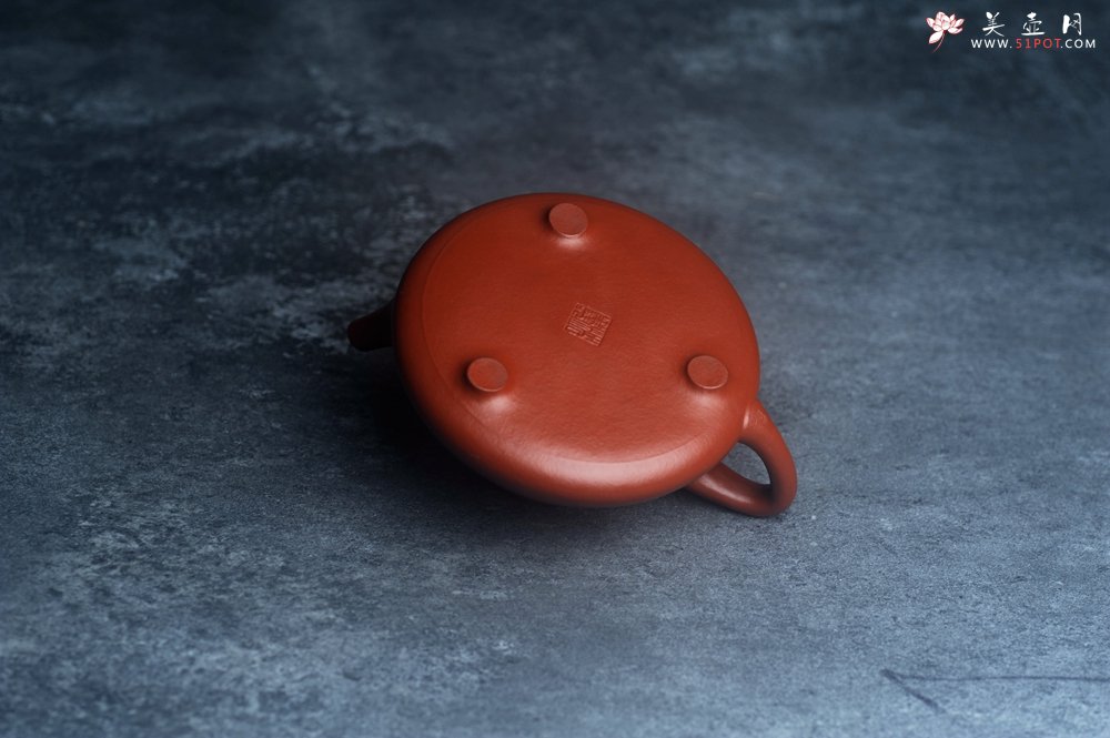 紫砂壶图片：精品老朱泥子冶石瓢 文气装饰 期待与您结缘 - 美壶网