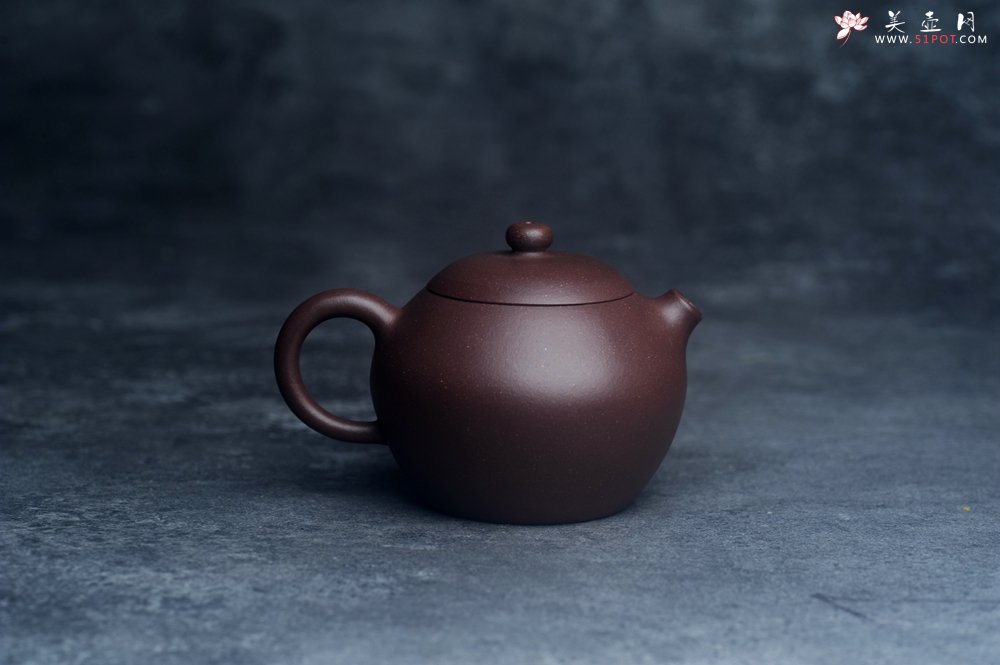 紫砂壶图片：美壶特惠 优质紫泥河豚西施壶 球孔出水 - 美壶网