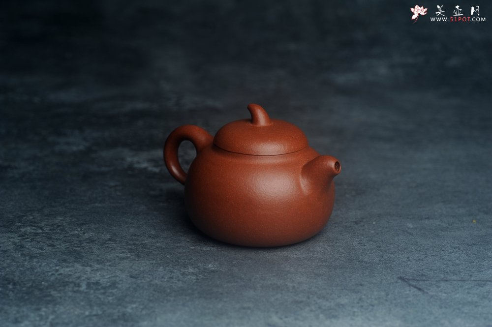 紫砂壶图片：美壶特惠 特好降坡泥茄瓜壶 茶人醉爱 - 美壶网