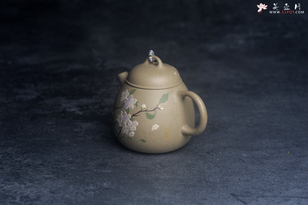 紫砂壶图片：美壶特惠 优质本绿憨瓢 茶人醉爱 - 美壶网