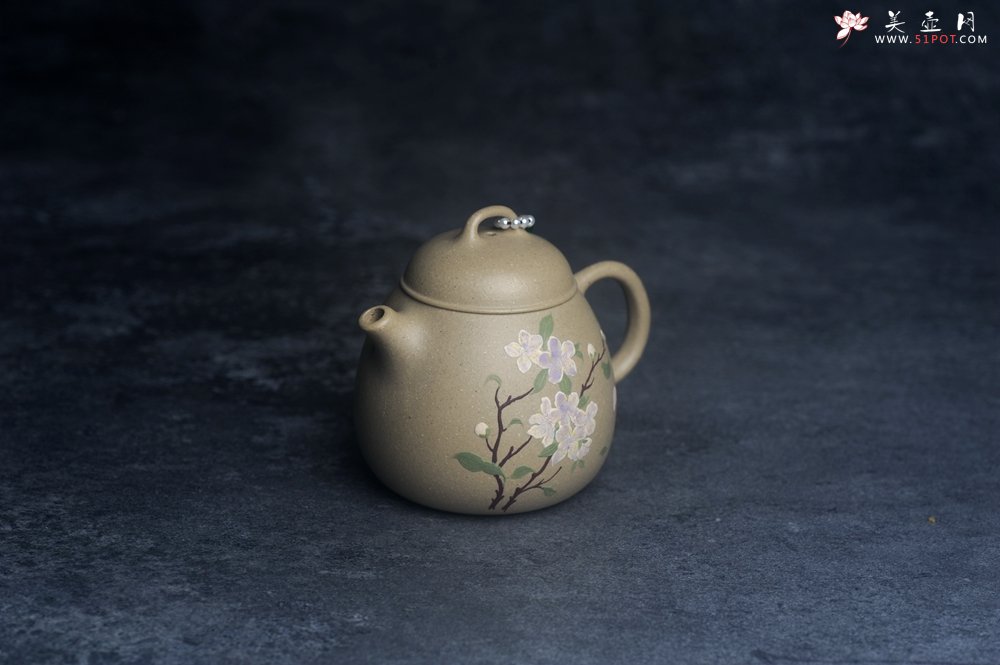 紫砂壶图片：美壶特惠 优质本绿憨瓢 茶人醉爱 - 美壶网