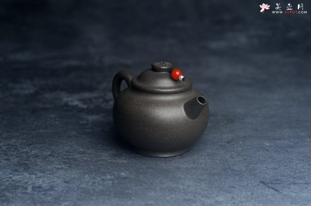 紫砂壶图片：美壶特惠 特好青段如意巨轮壶 茶人醉爱 - 美壶网