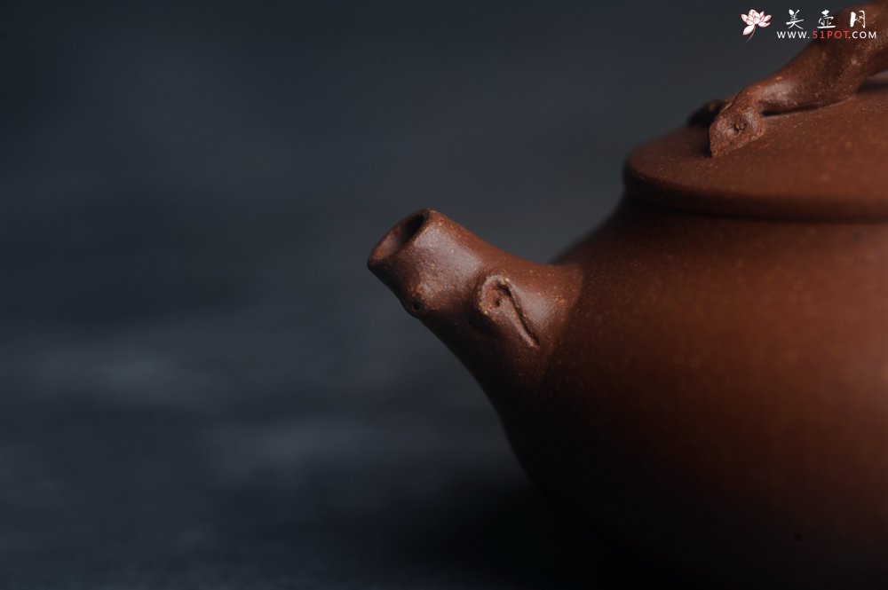 紫砂壶图片：美壶特惠 特好降坡泥扁豆壶 肌理丰富生动 - 美壶网