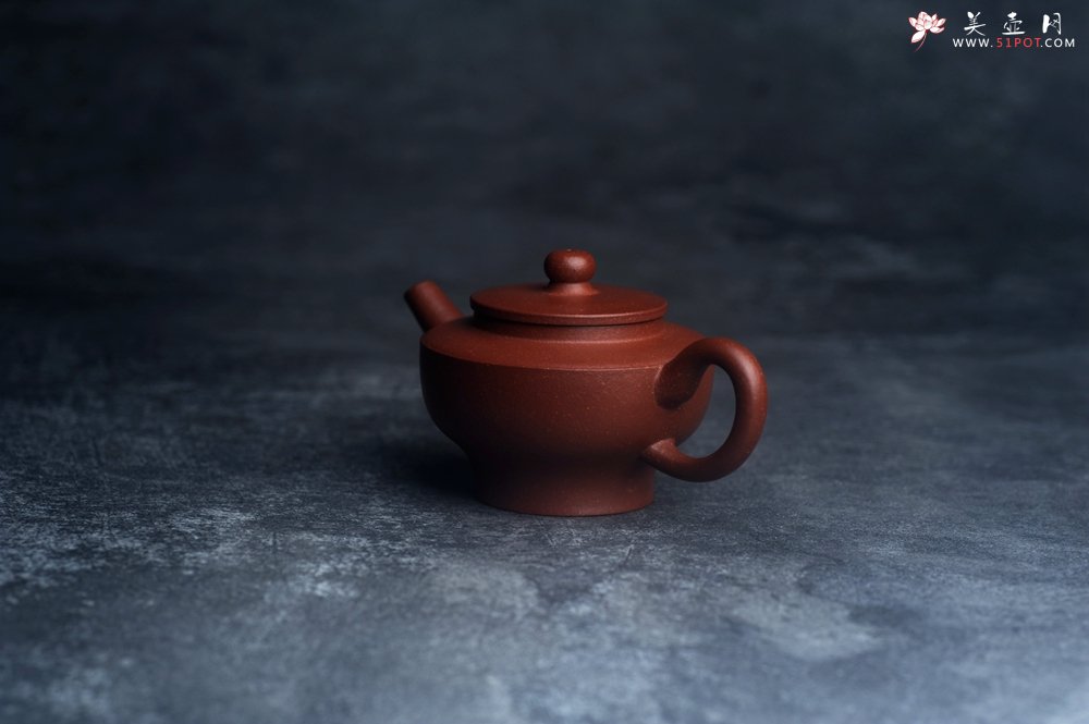 紫砂壶图片：美壶特惠 优质降坡泥碗灯紫砂壶 茶人醉爱 - 美壶网