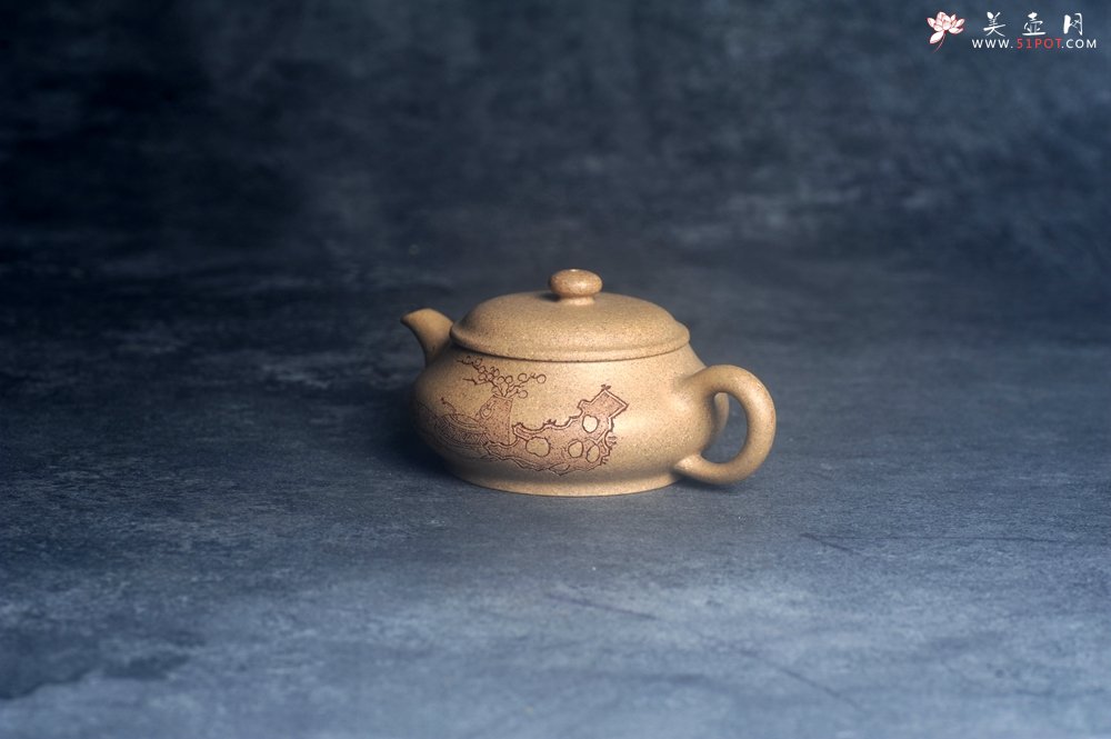 紫砂壶图片：美壶特惠 特好老段泥汲泉壶 茶人醉爱 - 美壶网