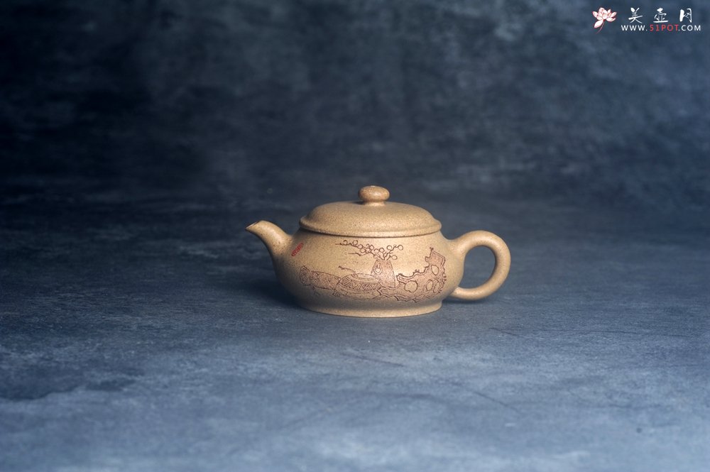 紫砂壶图片：美壶特惠 特好老段泥汲泉壶 茶人醉爱 - 美壶网