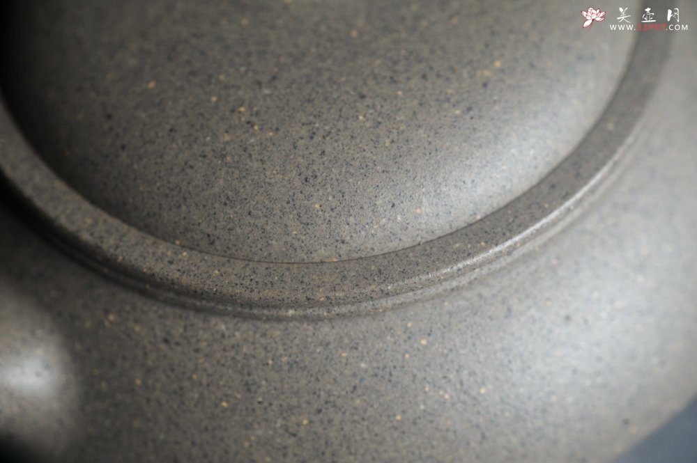 紫砂壶图片：美壶特惠 特好芝麻绿泥小虚扁壶 茶人醉爱 - 美壶网