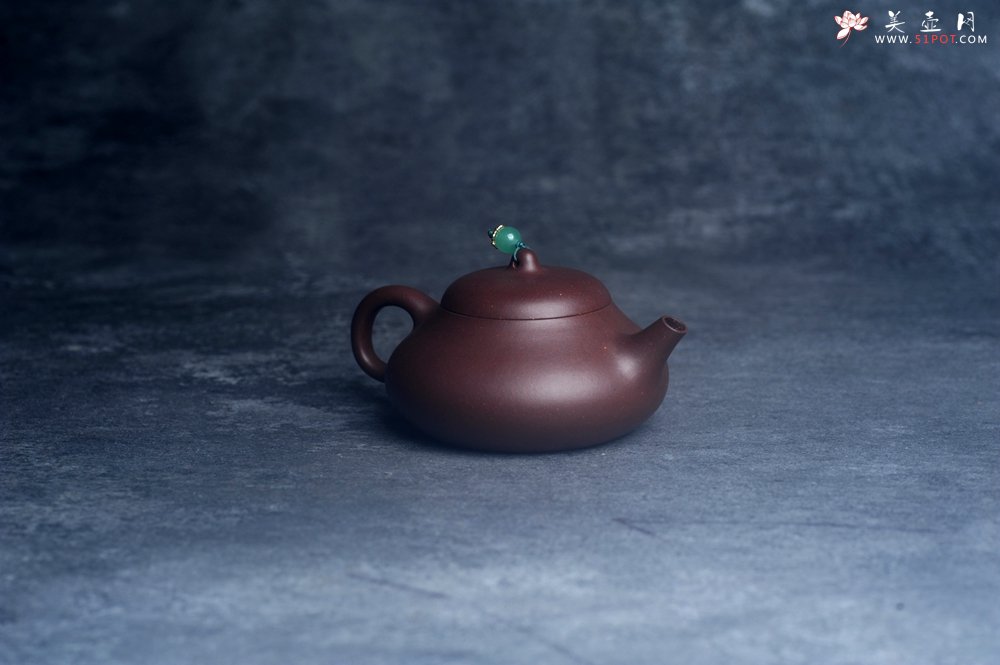 紫砂壶图片：美壶特惠 特好老紫泥乳鼎石瓢壶 茶人醉爱 - 美壶网