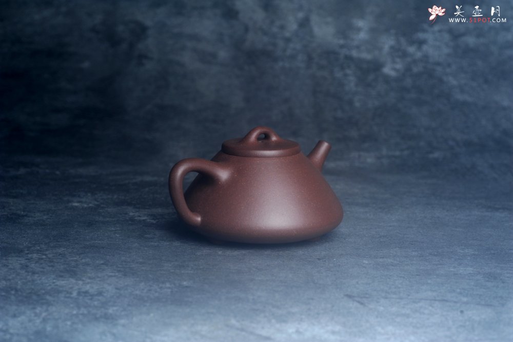 紫砂壶图片：美壶特惠 特好老紫泥紫玉金砂子冶石瓢 - 美壶网