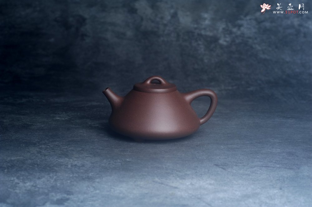 紫砂壶图片：美壶特惠 特好老紫泥紫玉金砂子冶石瓢 - 美壶网